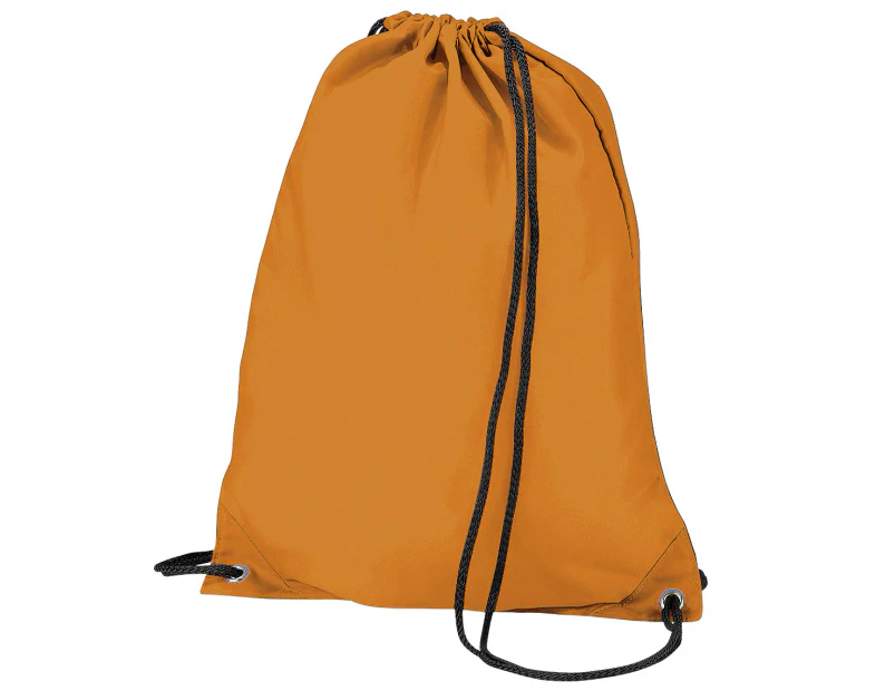 BagBase Budget Water Resistant Sports Gymsac Drawstring Bag (11L) (Orange) - RW2550