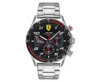 Ferrari Men's 44mm Pilota Evo Stainless Steel Watch - Black/Red/Silver