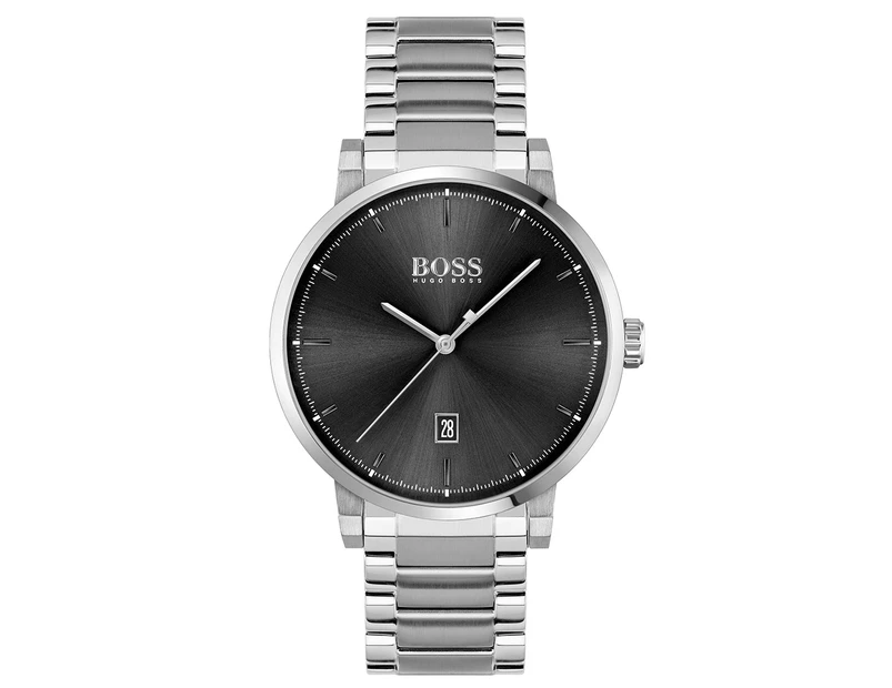 Hugo Boss Men's 42mm Confidence Business Watch - Black/Silver