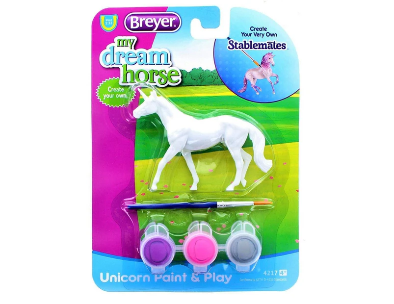Breyer Horses Unicorn Paint & Play Activity Type D 1:32 Stablemates Scale