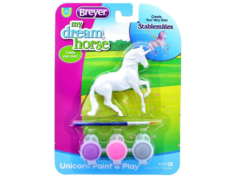 Breyer Horses Unicorn Paint & Play Activity Type A 1:32 Stablemates Scale