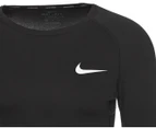 Nike Men's Pro Tight Fit Long Sleeve Top - Black