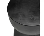 Replica Black Corky Eggcup Stool Hourglass Stump in Solid Mindi Wood