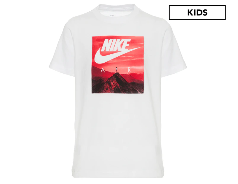 Nike Boys' Air Photo Tee / T-Shirt / Tshirt - White