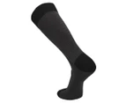 Pussyfoot Men's Bamboo Cotton Socks 2-Pack - Black/Grey Stripe