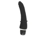 Seven Creations Thin Silicone Classic+ Rechargeable Vibrator - Black