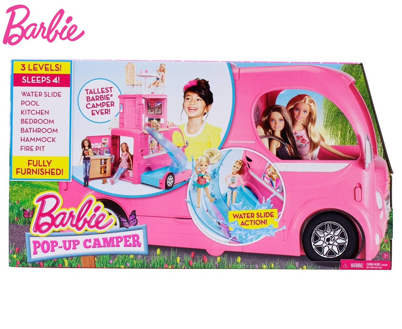 Barbie camper van with hot sale hammock