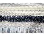 Artisan Decor Handwoven Woolen Wall Hanging - AD 005 - Ivory/Black - 50x100cm