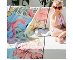 Sand Free, Quick Dry, Compact & Ultra-Absorbent Beach Towel with Wet Bag- The Byron by Sky Gazer - Blue