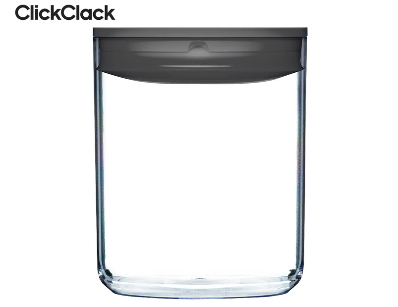 ClickClack 3.2L Round Pantry Container - Charcoal