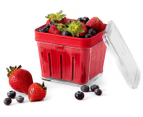 Chef'n 1.2L Bramble Berry Basket - Red/Clear