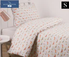 Daniel Brighton Junior Printed Microfibre Single Bed Quilt Cover Set - Grey Sweater Dogs