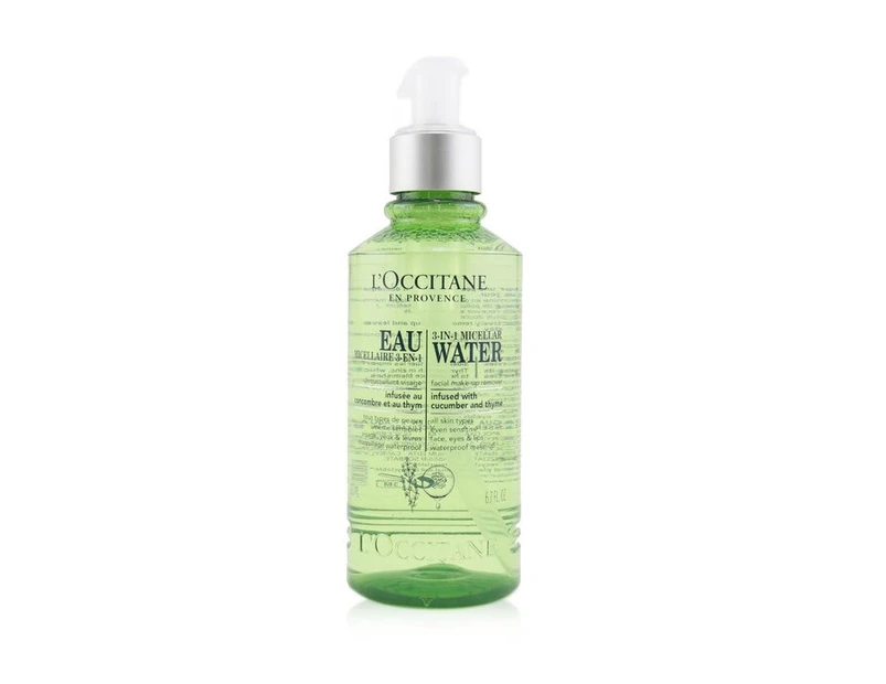 L'Occitane Facial MakeUp Remover  3In1 Micellar Water (For All Skin Types) 200ml/6.7oz