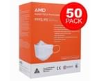 AMD Nano-Tech Particulate Respirator FFP2/P2 Face Masks 50pcs 1