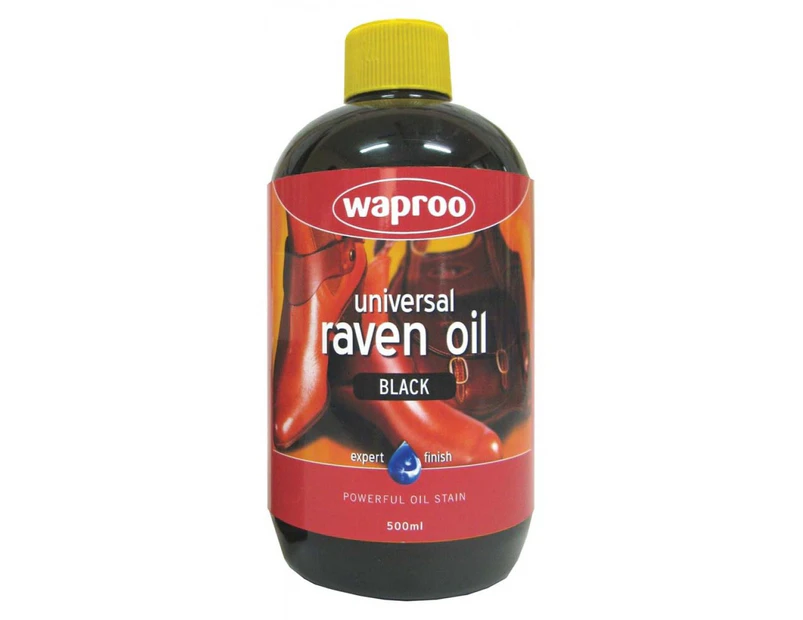 Waproo Raven Oil Leather Dye Black 500ml x 2 bottles