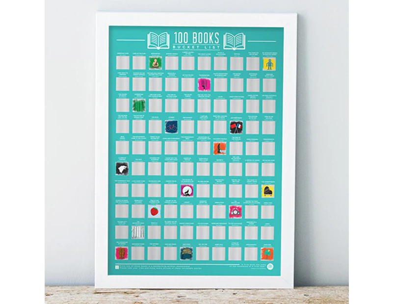 100 Books to Read Before You Die Scratch-Off Poster