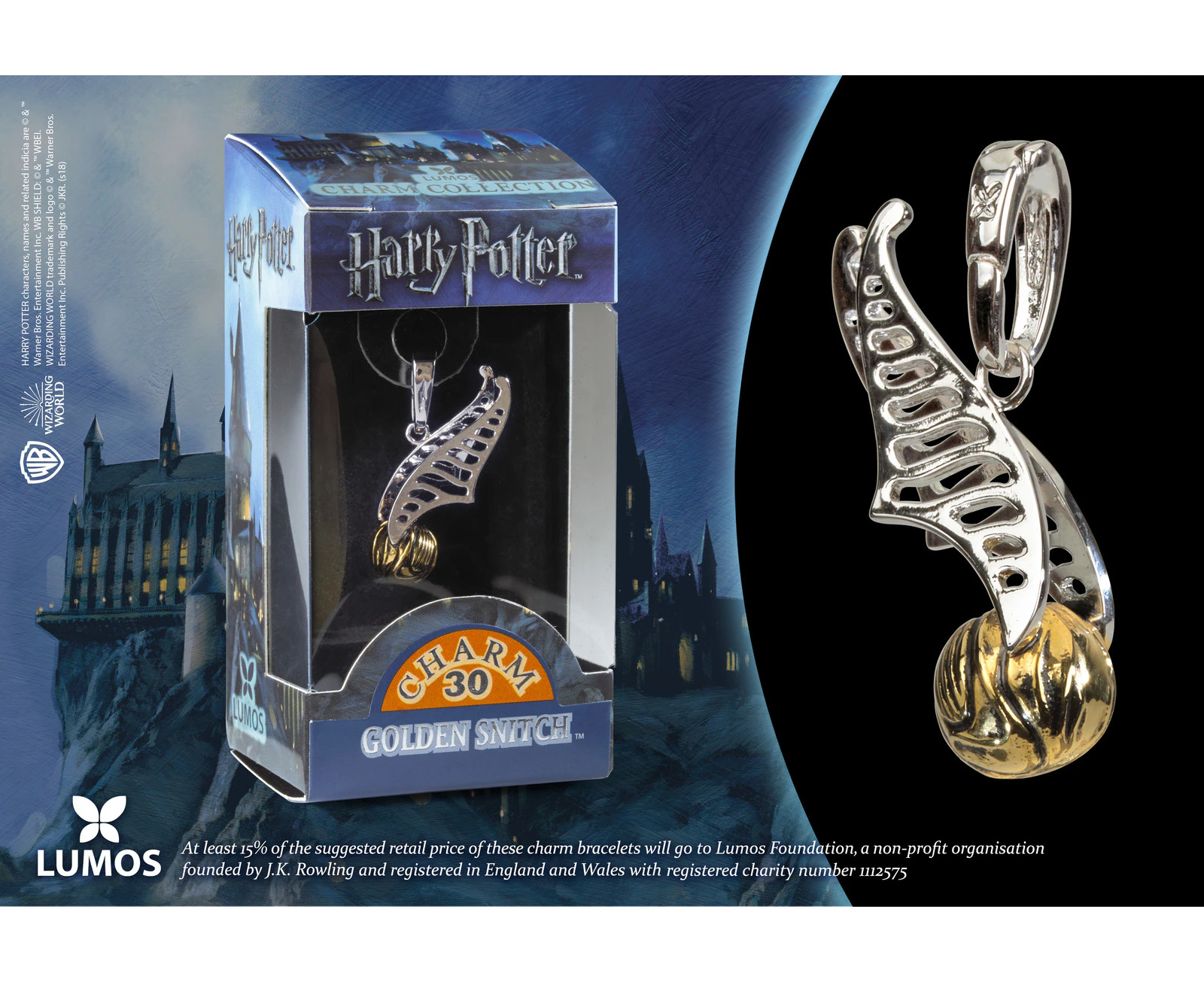 Golden Snitch Lumos Charm No.30