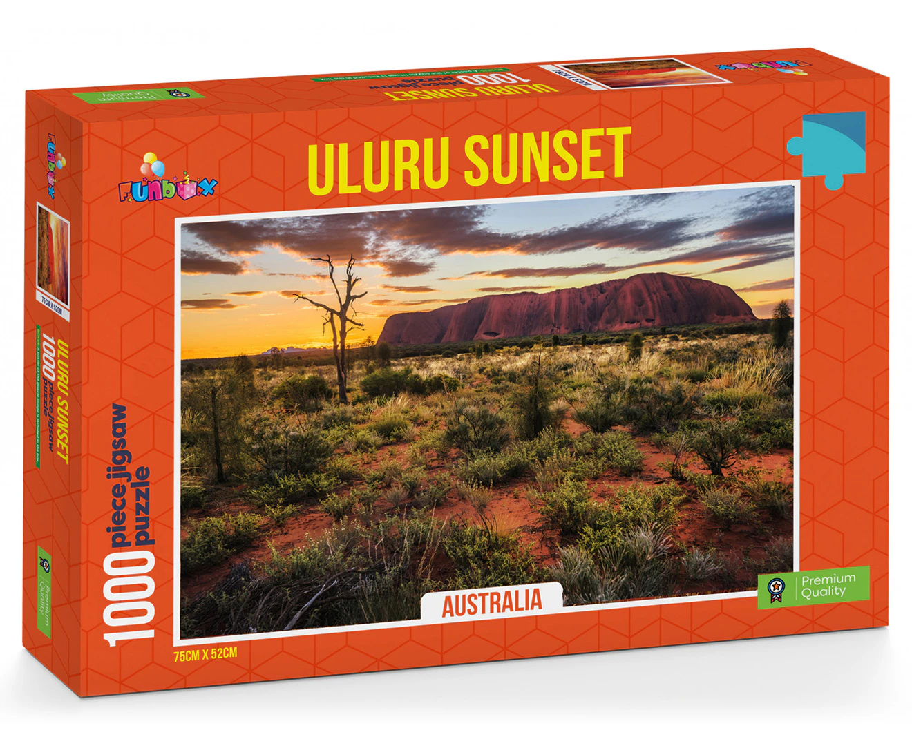 1000pc Funbox Uluru Sunset Ayers Rock Australia Jigsaw Puzzle Play Game 58x40cm