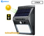 Sansai Solar Powered Motion Sensor LED Light 2-Pack