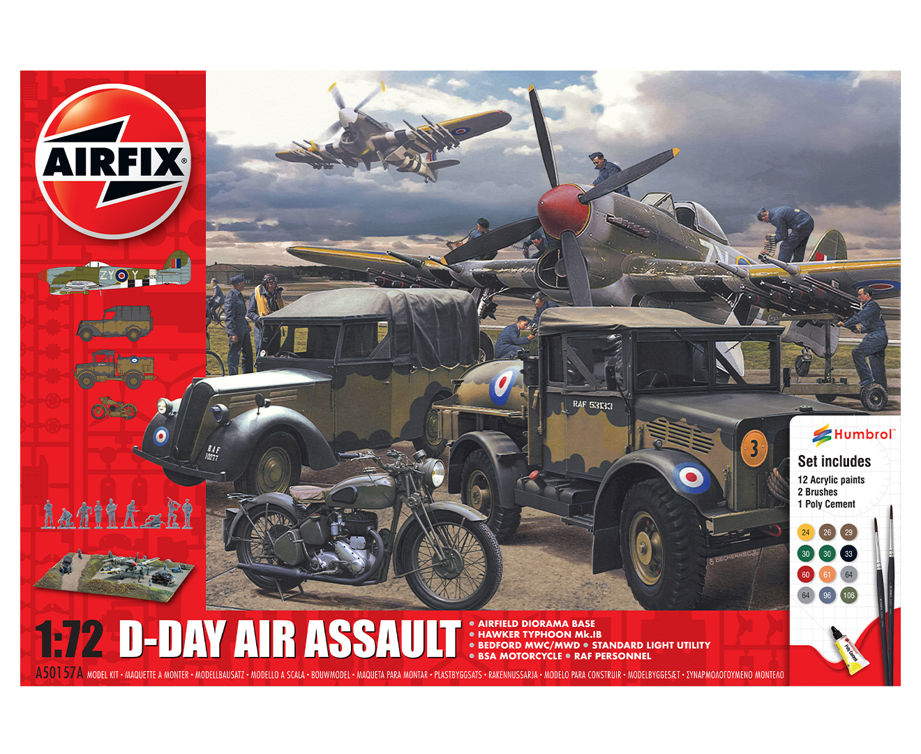 Airfix 189-Piece 1:72 D-Day Air Assault Model Gift Set | Catch.co.nz