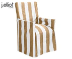 J.Elliot Home Outdoor Director Chair Cover - Stripe/Taupe/Natural