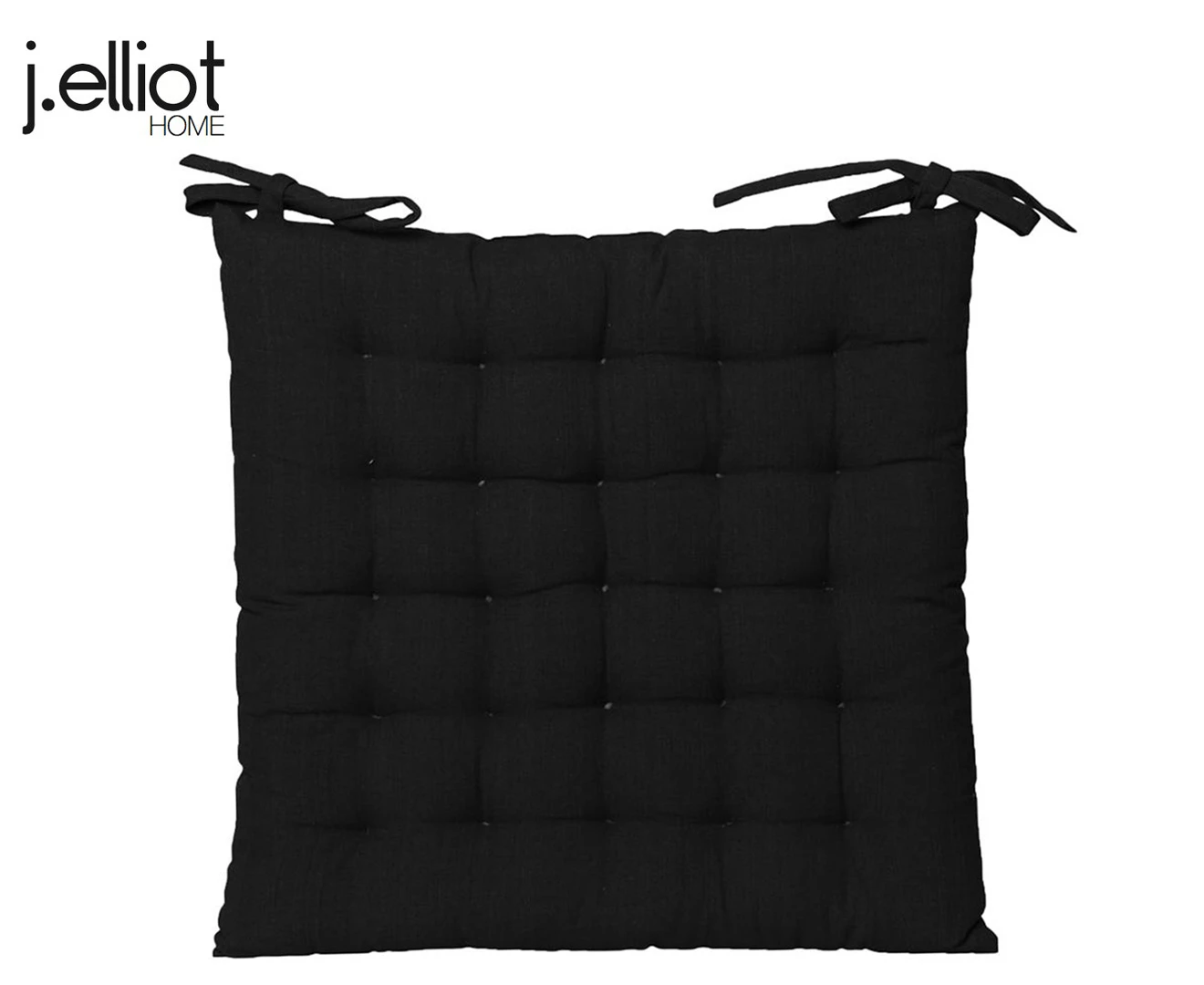 J.Elliot Outdoor Soft Sqaure Décor Seat/Bench/Sofa Cushion Chair Pad 40x40cm BK