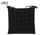 J.Elliot Home 40x40cm Outdoor Chairpad - Solid Black