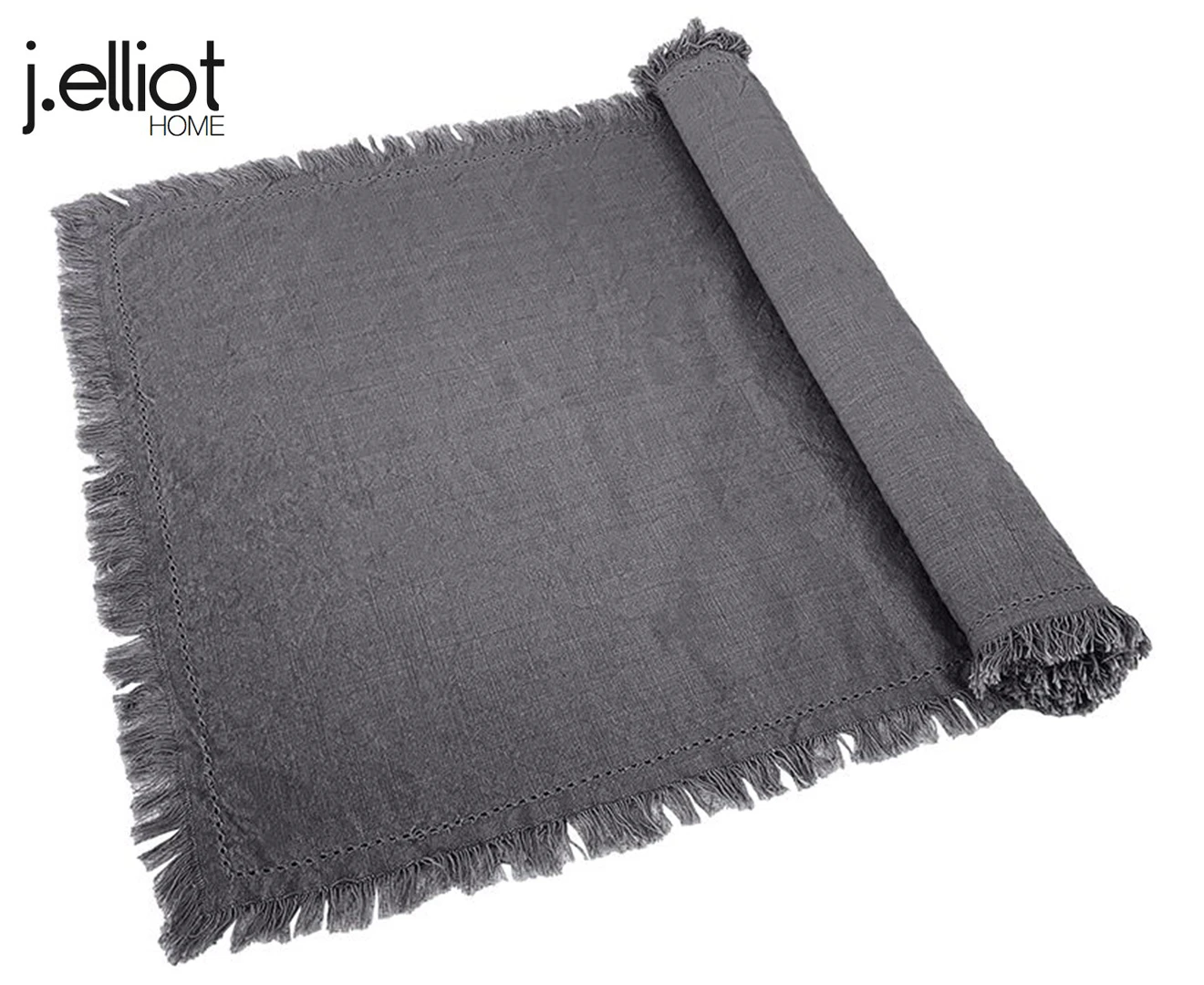 J.Elliot Avani 40x180cm Cotton Table Runner Dining Decor Table Cloth Charcoal