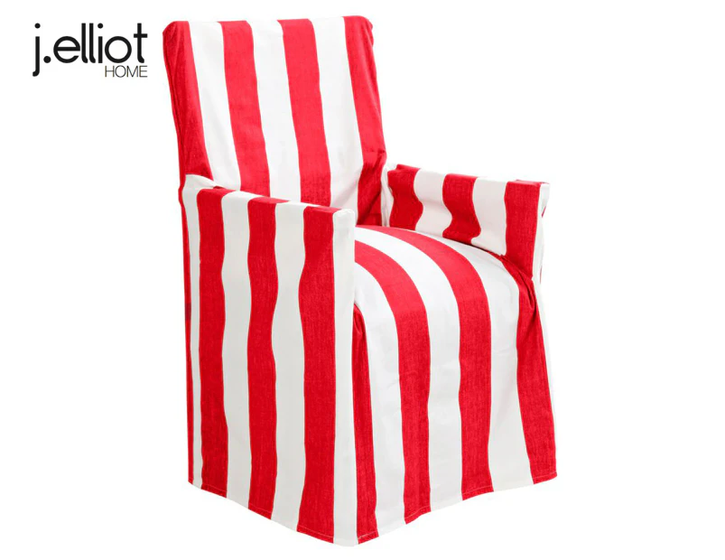J.Elliot Home Outdoor Director Chair Cover - Stripe/Red/Natural