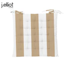 J.Elliot Home 40x40cm Outdoor Chairpad - Taupe/White