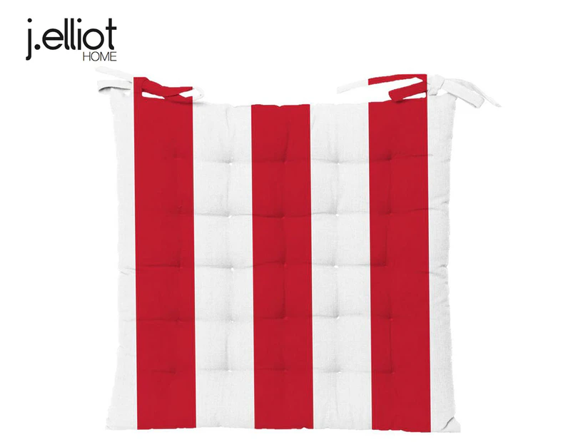 J.Elliot Home 40x40cm Outdoor Chairpad - Red/White