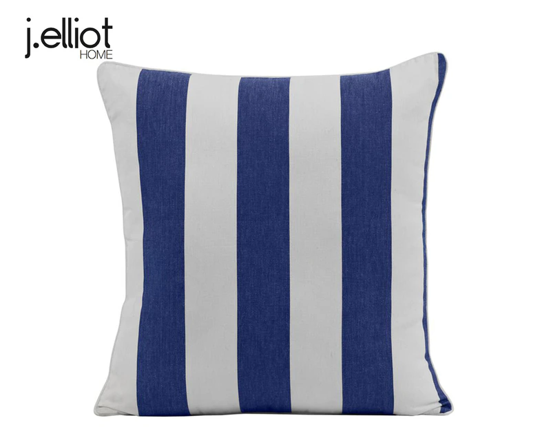 J.Elliot Home 45x45cm Outdoor Stripe Cushion - Blue
