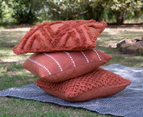 J.Elliot Home 50x50cm Zara Cushion - Burnt Orange