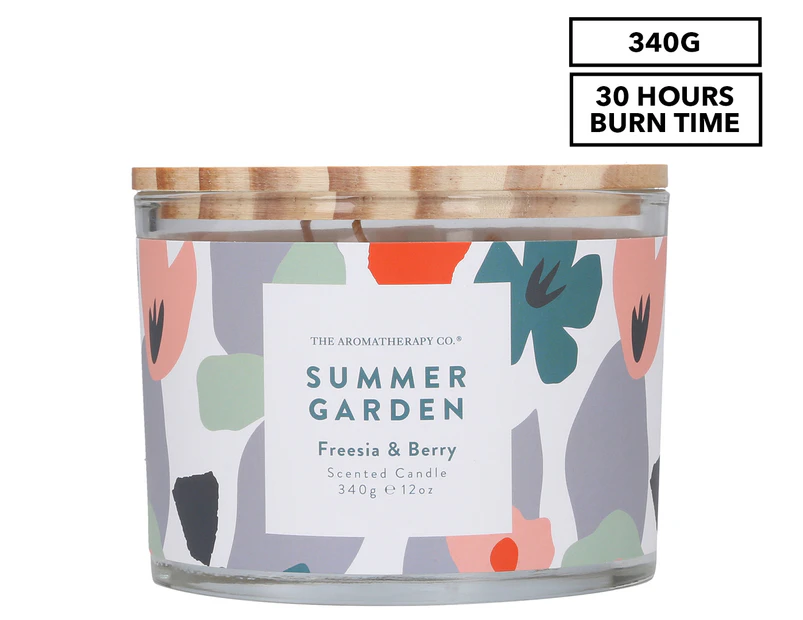 The Aromatherapy Co.  Freesia & Berry Summer Garden Scented Candle 340g