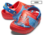 Crocs Kids' Fun Lab Spiderman Lights Clog - Flame