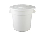 Vogue Polypropylene Round Container Bin White 76Ltr - White