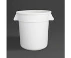 Vogue Polypropylene Round Container Bin White 76Ltr - White