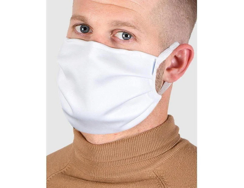 Naturana 5 Pack - Reusable Cotton Protective Face Masks - White