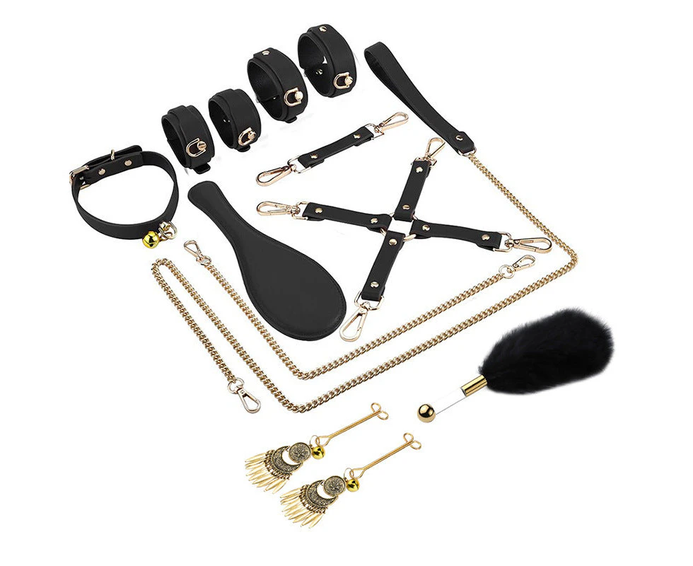 RY Premium Bondage Kit - 8 Pce BDSM Set Black