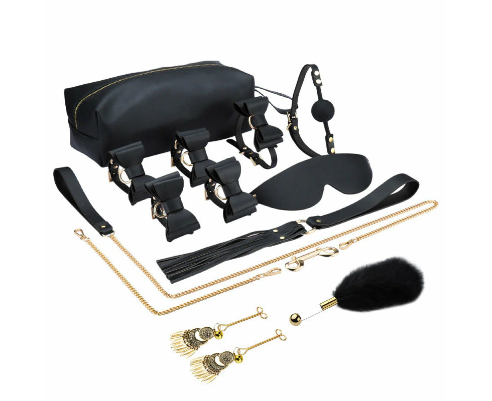 RY 9pcs Premium Bondage Kit - Black