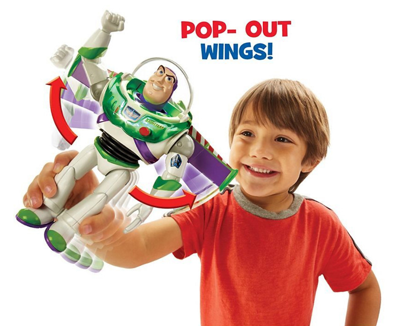 Buzz lightyear with pop out best sale wings