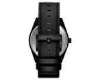 MVMT Men's Caviar 43mm Leather Watch - Black
