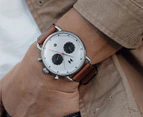 MVMT Men's 47mm Blacktop Leather Watch - Camel