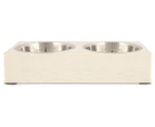 Fauna 17cm Stainless Steel Bamboo Enclosed Bowl Twin-Set - Beige