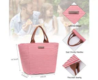 LOKASS Lunch Bag Tote Bag Premium Nylon Lunch Box Insulated Lunch Holder Cooler Bag