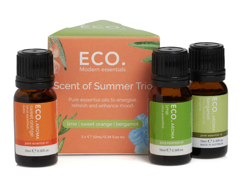 ECO. Aroma Trio Scents Of Summer Essential Oils 3-Pack Value Gift Box