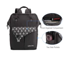 Lekesky Laptop Backpack 15.6 inch Waterproof Work Travel Bag-Dark Black