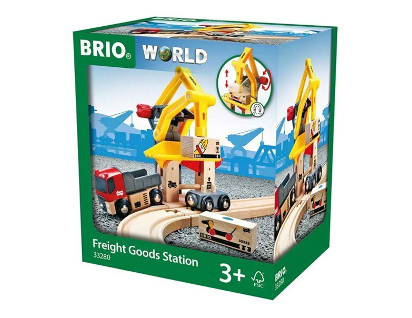BRIO Station - Freight Goods Station, 6 pieces