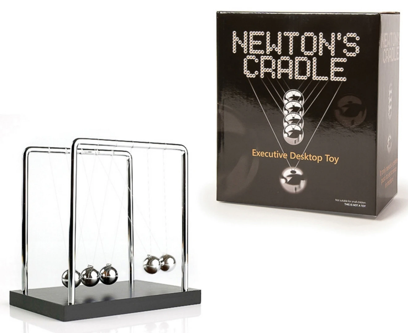 Funtime Gifts Newton's Cradle - Silver