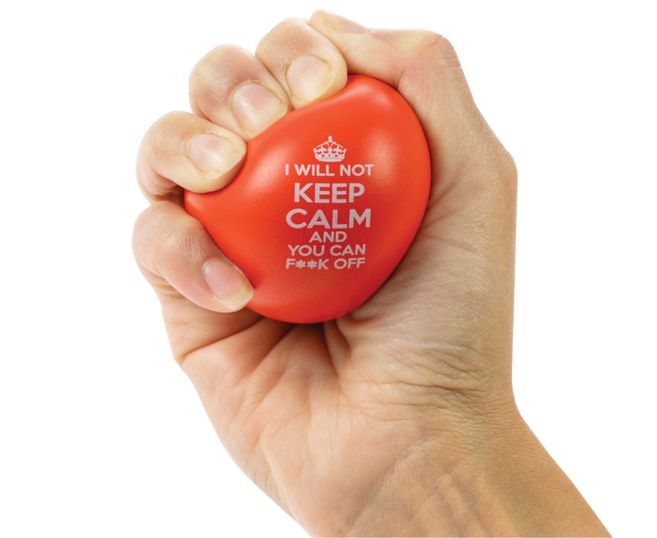 Funtime Gifts I Will Not Keep Calm Stress Ball - Red | Catch.com.au